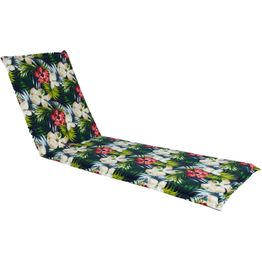 Tuolin pehmuste Home4You SUMMER kukkakuosi 55x190x5 cm, tumma kukkakuosi, monivärinen