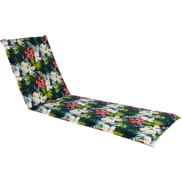Cushion for chair SUMMER FLOWER 55x190x5cm, dark floral