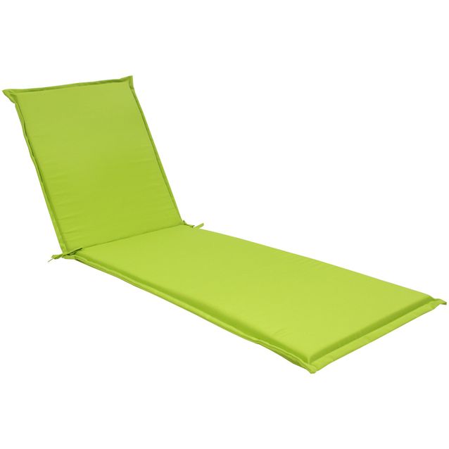 Deck chair pad SUMMER 55x190x5cm, light green
