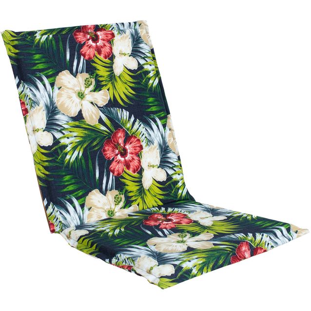 Cushion for chair SUMMER FLOWER 42x90x3cm, dark floral