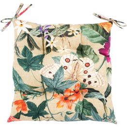 Tuolityyny Home4You AMAZONIA 40x40 cm, beige kukallinen