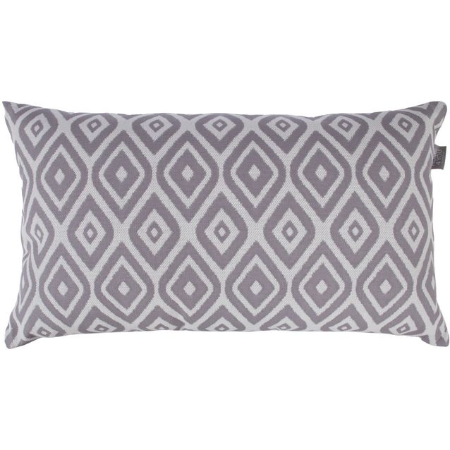 Cushion HOLLY OUTDOOR 40x68cm, grey rhombus