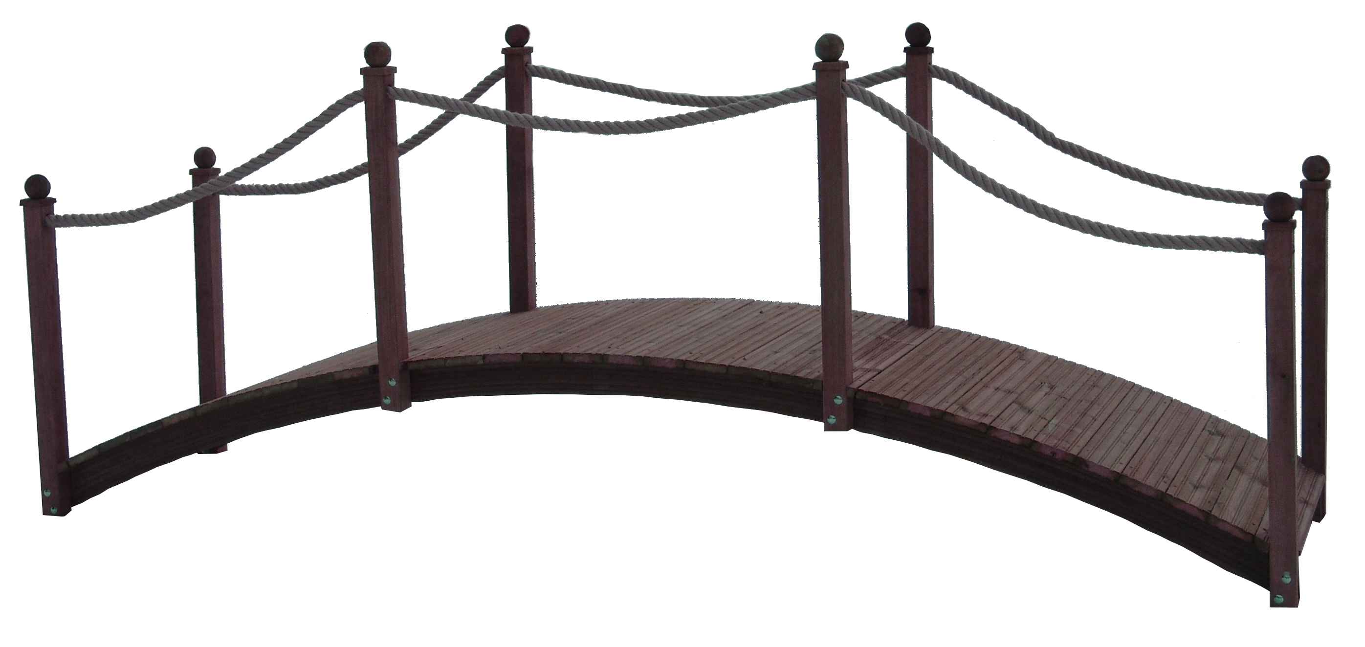 Ruskea, 3800 mm pituinen köysisilta