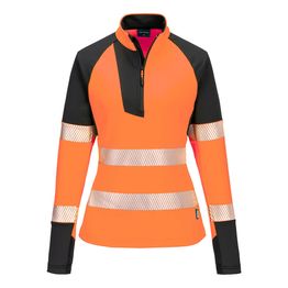 Naisten collegepusero Portwest T173 Hi-Vis 1/4-vetoketjullinen
