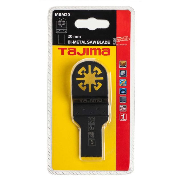Monitoimityökalun sahanterä Tajima BiMetal 20mm, puulle, muoville ja metallille