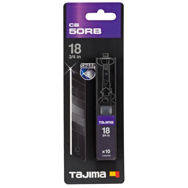 Varaterät Tajima Dora Razar Black, 18mm, 10 kpl