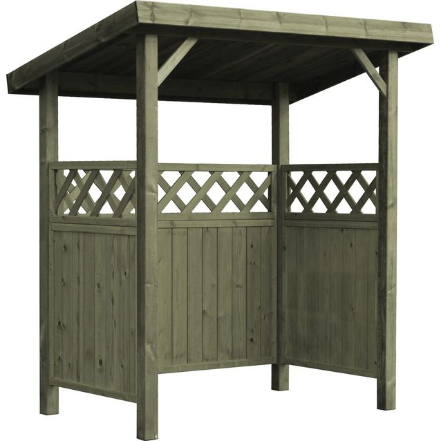 Jätekatos Lux Tupla pulpettikatto, 600l tai 2x240l astialle, vihreä