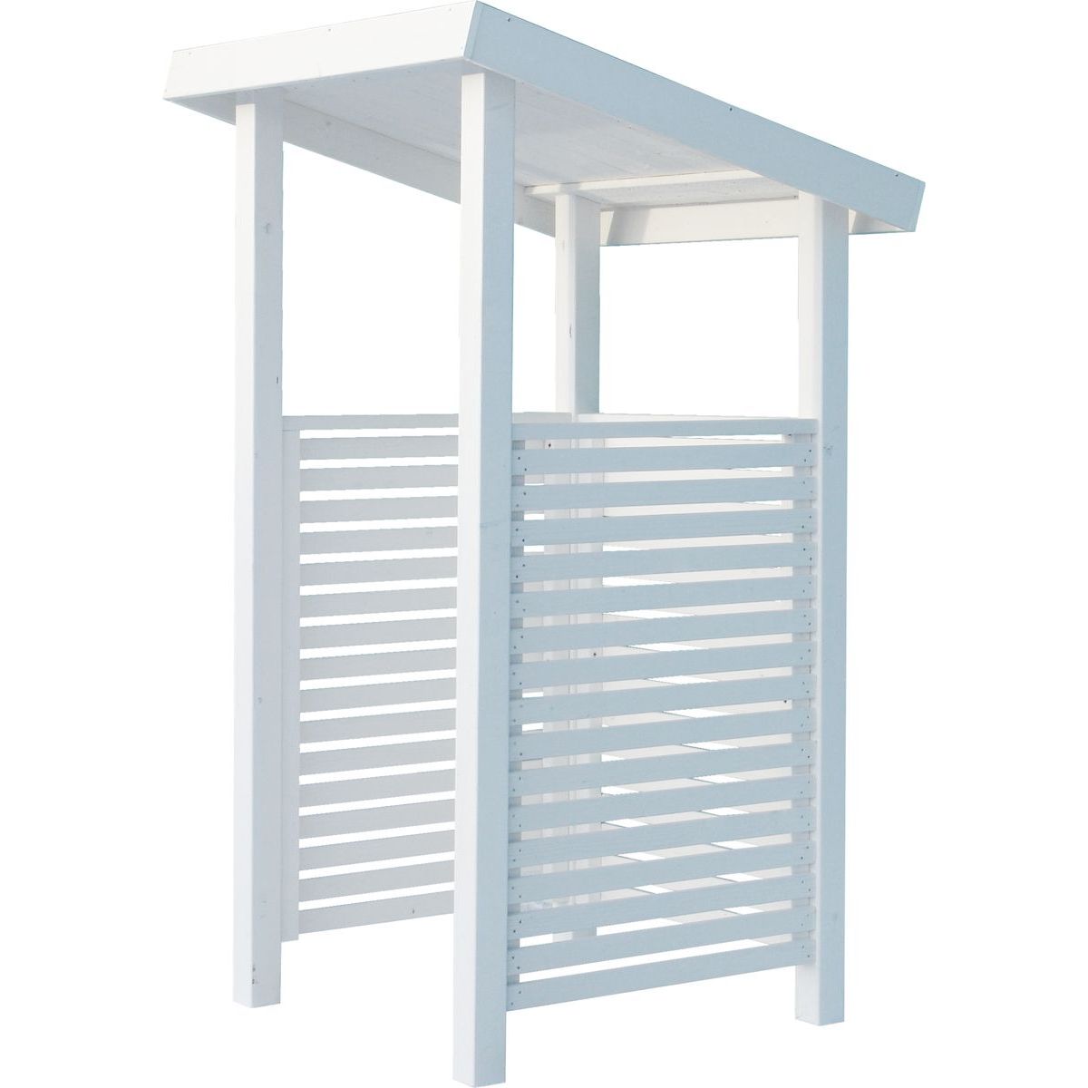 Jätekatos Aava, 240l astialle, valkoinen