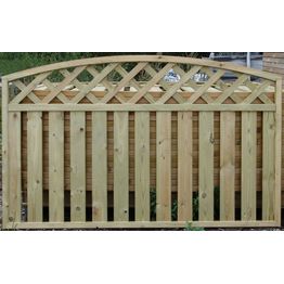 Aitaelementti Lehtoharju kaareva 1800x980/1130mm painekyllästetty vihreä, 2-laatu