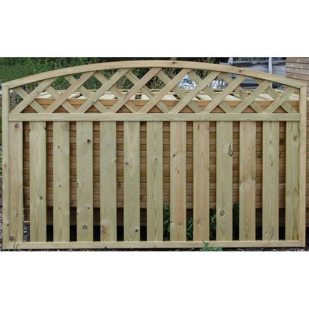 Aitaelementti Lehtoharju kaareva 1800x980/1130mm painekyllästetty vihreä, 2-laatu