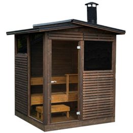 Pihasauna Kota, 4m², Narvi NC 16 -kiuaspaketilla