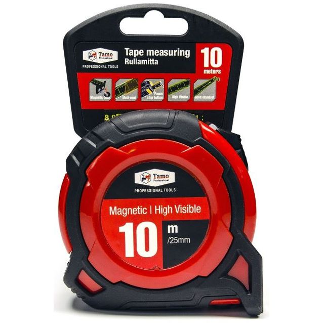 Magneettinen mittanauha Tamo Tamoline 10 m x 25mm