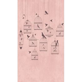 Kuvatapetti A.S. Creation THE WALL 38296-1, 159x280cm, vaaleanpunainen