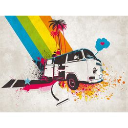 Kuvatapetti A.S. Creation THE WALL 38302-1, 371x280cm, monivärinen