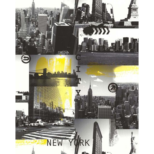 Tapetti Lutece Les Aventures 21 51161502, harmaa