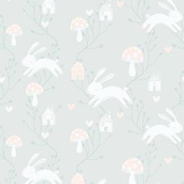 Lastenhuoneen tapetti Fiona Living@HOME 621244, non-woven, turquoise, turkoosi