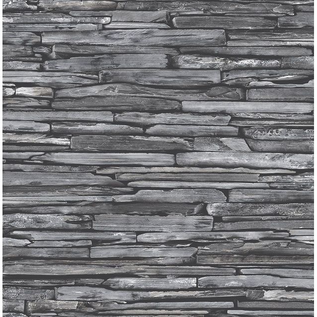 Tapetti Fine Decor Trilogy Dark Gray Slate, tummanharmaa