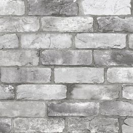 Tiilitapetti Fine Decor Trilogy Vintage Brick Wall, harmaa