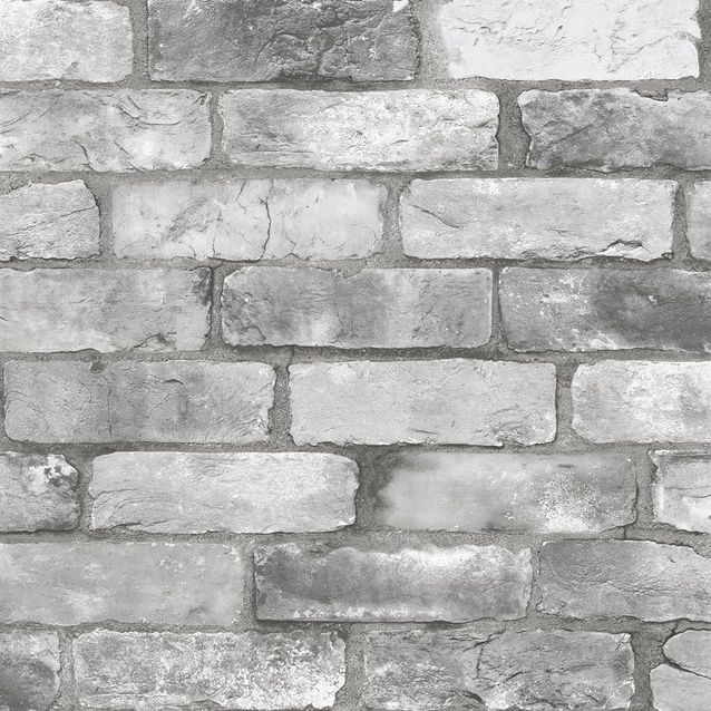 Tiilitapetti Fine Decor Trilogy Vintage Brick Wall, harmaa