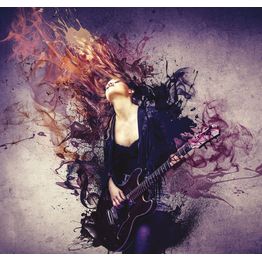 Kuvatapetti Galerie Grunge Digital Guitar Girl, 250x265cm