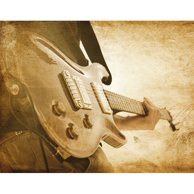 Kuvatapetti Galerie Grunge Digital Sepia Guitar, 250x318cm