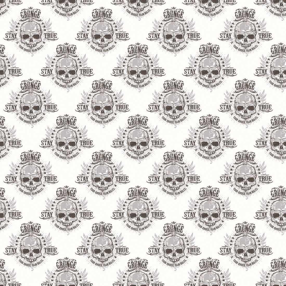 Tapetti Galerie Grunge G45365, valkoinen/harmaa