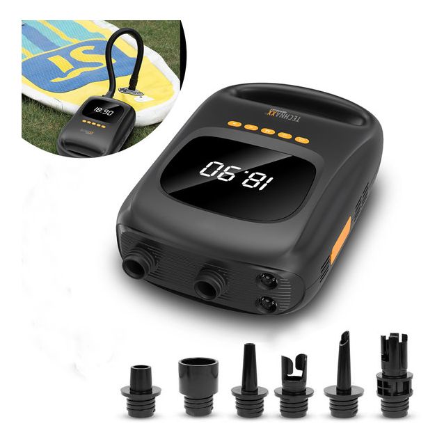Ilmapumppu Technaxx SUP TX-266, akkukäyttöinen, powerbank-toiminnolla