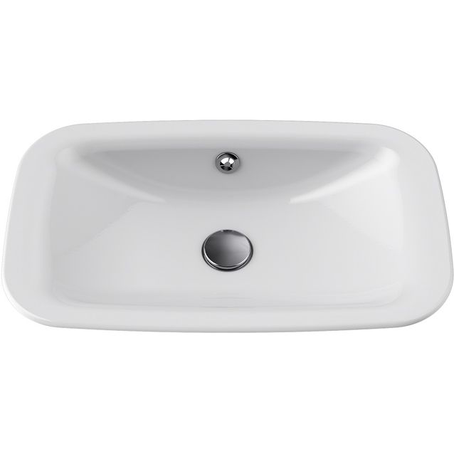 Pesuallas Temal Tähti, 55x33x10,5 cm, upotettava, valkoinen