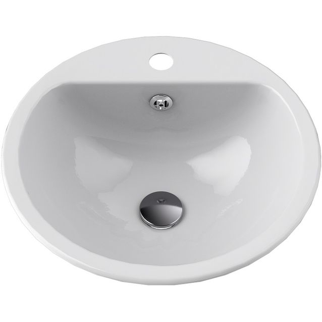 Pesuallas Temal Into, 41,5x41,5x15,5 cm, upotettava, valkoinen