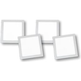 LED-Paneelivalaisin Temal Q1, 4-osainen, 100x100mm