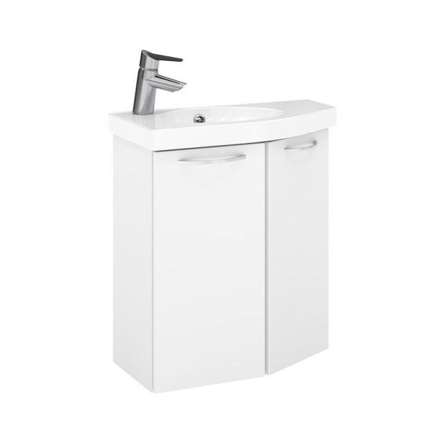 Allaskaappi altaalla Temal Mondo, 2 ovea, viiste oikealla, valkoinen, eri kokoja