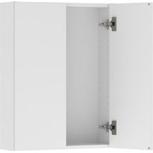 Seinäkaappi Temal, 2 ovea, 55x17x65.5 cm, valkoinen
