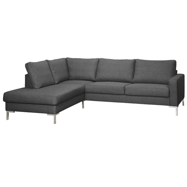 Avokulmasohva Tenstar Tracy vasen tummanharmaa