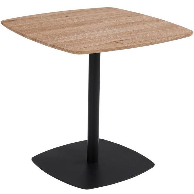 Ruokapöytä Tenstar Riviera 80x80cm, puu/musta