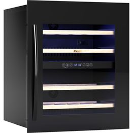 Viinikaappi Thermex Winemex 30, 59.5cm, 2 lämpötila-aluetta, integroitava, musta