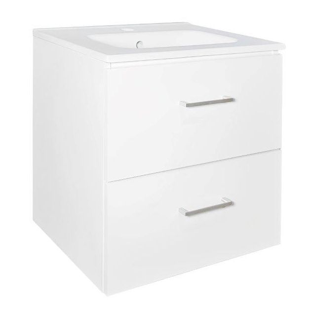 Allaskaappi Tammiholma Viilu, 50x39x50 cm, 2 ltk, pyökki/poppelivaneri, valkoinen