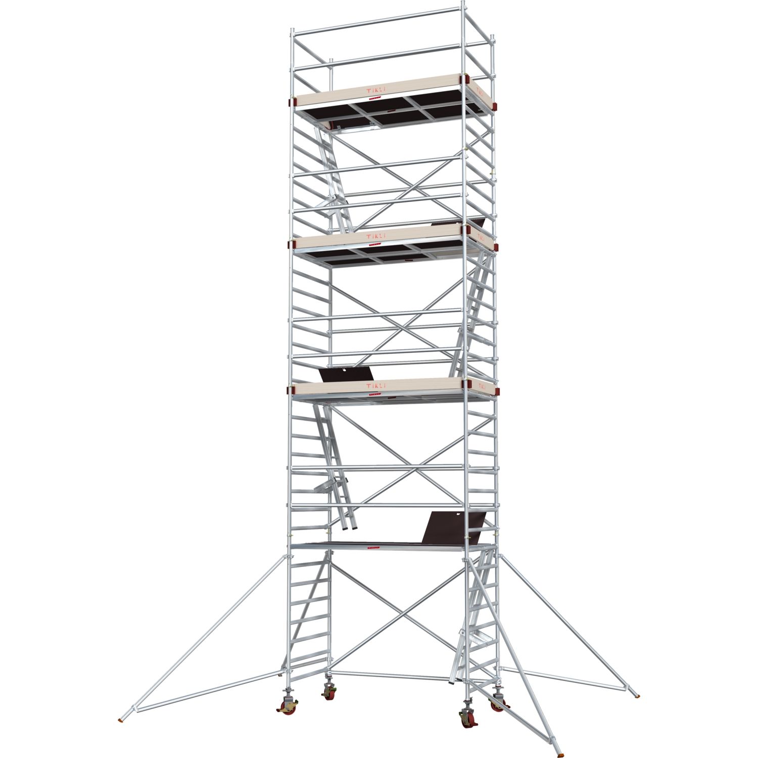 Alumiiniteline Tikli Jumbo 9900-8P, tasokorkeus 8.5m, 250x135cm