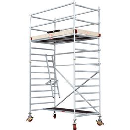 Alumiiniteline Tikli Jumbo 9900P, tasokorkeus 3.4m, 250x135cm