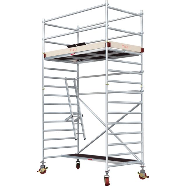 Alumiiniteline Tikli Jumbo 9900P, tasokorkeus 3.5m, 250x135cm