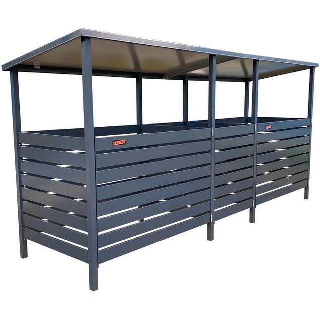 Jätekatos Tikli L+ alumiini 2 x 660 l + 1 x 370 l soveltuu 660 l monilokeroastialle