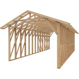 Autokatoksen runkopaketti Timburg, alle 50 m², naulalevyrakenteinen