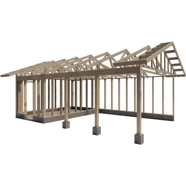 Autokatoksen runkopaketti Timburg, eri kokoja