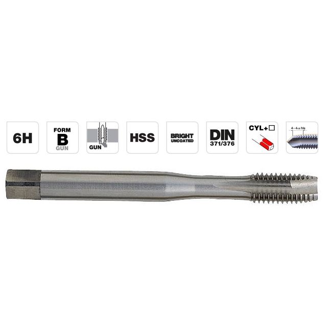 Konekierretappi Tivoly T Line, M6x1,0, HSS DIN