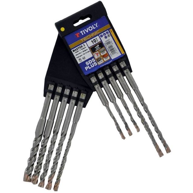 Kiviporanteräsarja Tivoly Technic Master 3 Cutter SDS+, 6–14mm, 10 kpl