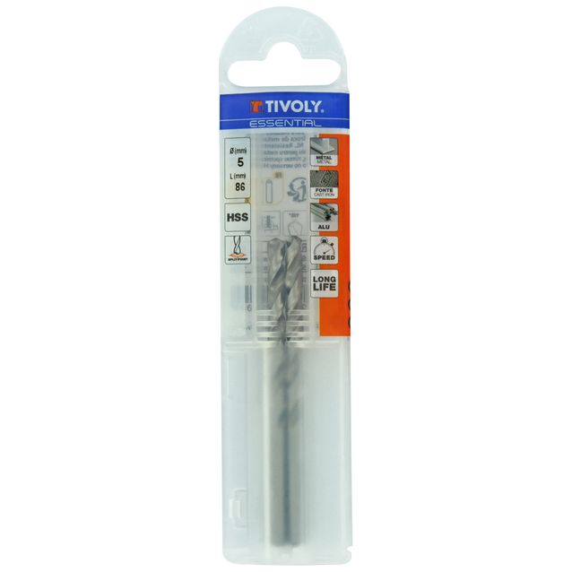 Metalliporanterä Tivoly T Line, HSS, 5mm, 2 kpl, Ø5, 0