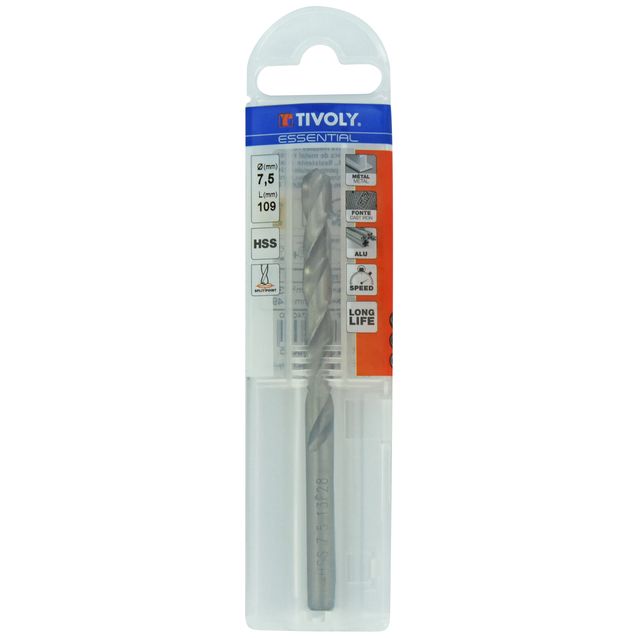Metalliporanterä Tivoly T Line, 7, 5mm, HSS, Ø7