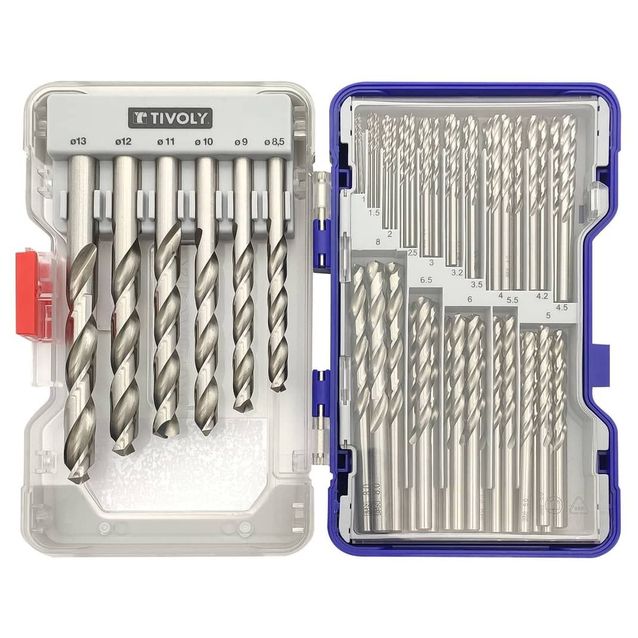 Metalliporanterä Tivoly, Ø1–13mm, HSS, 100 kpl