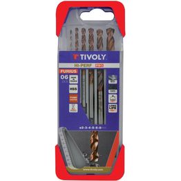 Metalliporanteräsarja Tivoly Furius Fusio HSS, 2–8mm, 6 kpl