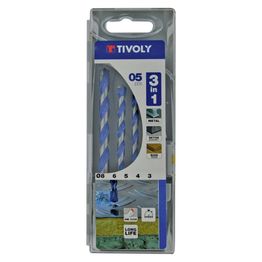 Monimateriaaliporanteräsarja Tivoly 3-in-1 Ø 3–8 mm, 5 kpl