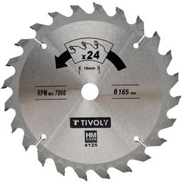 Pyörösahanterä Tivoly 190 × 30 × 2,8/1,7mm, 24 hammasta